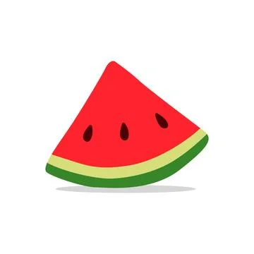 Watermelon Slice Design Vector Illustration Stock Illustration