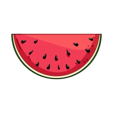 Watermelon slice displaying fresh summer fruit concept 스톡 일러스트