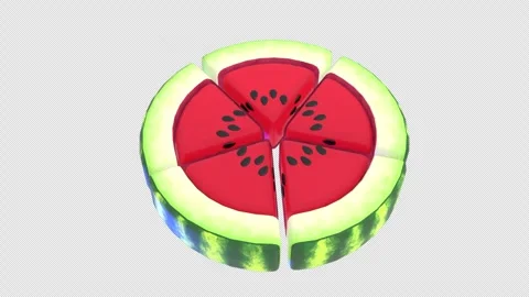 Watermelon Slice Vídeo Stock 305162768