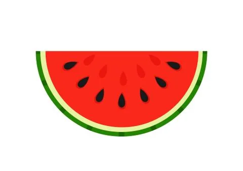 Watermelon slice fruit icon. Vector illustration. Stock Illustration