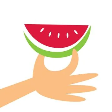 Watermelon slice icon Stock Illustration