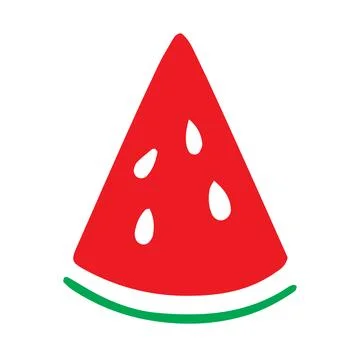 Watermelon Slice Icon Stock Illustration
