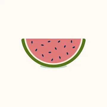 Watermelon slice icon. Stock Illustration