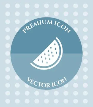 Watermelon Slice Icon for Web, Applications, Software &amp; Graphic Designs. Stock Illustration