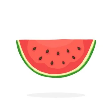 Watermelon slice Stock Illustration