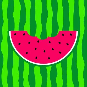 Watermelon slice. Stock-Illustration
