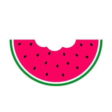 Watermelon slice. Stock Illustration