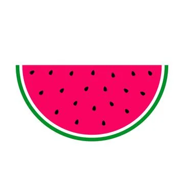 Watermelon slice. Illustrazione stock