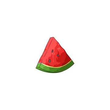 Watermelon slice illustration Stock Illustration