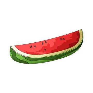 Watermelon slice illustration Stock Illustration