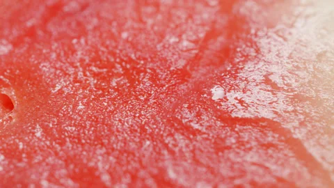 Watermelon slice interior surface macro close up presentation slowly rotati.. Stock Footage 344704124