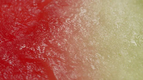 Watermelon slice interior surface macro close up presentation slowly rotati.. Stock Footage 344704370