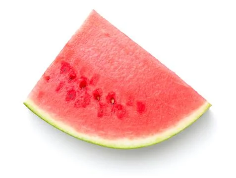 Watermelon Slice Isolated On White Background Foto stock