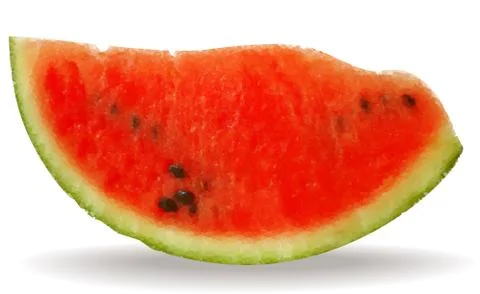 Watermelon slice, mosaic style. Stock Illustration