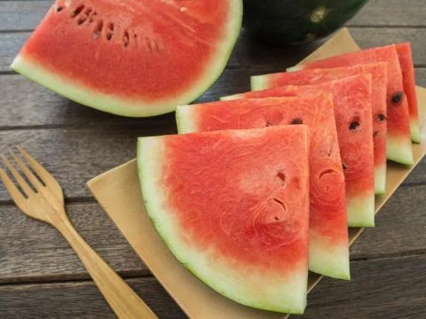 Watermelon slice Stock Photos