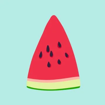 Watermelon slice vector illustration Stock Illustration