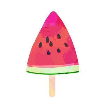 Watermelon slice vector illustration Stock Illustration