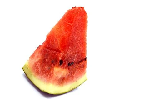 Watermelon slice white background Foto stock