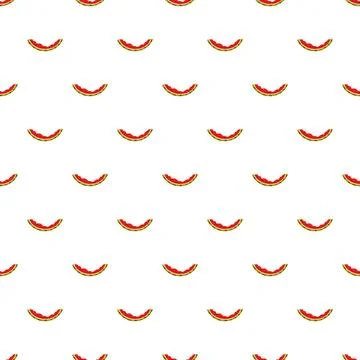 Watermelon slices pattern for summer concepts and food Stock Illustration