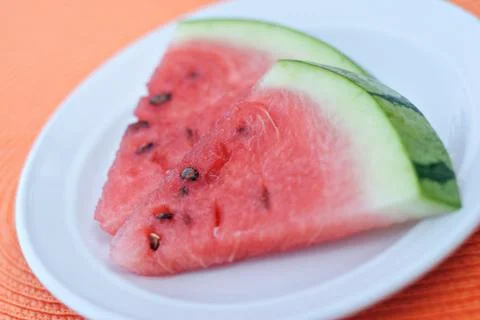 Watermelon Slices Stock Photos