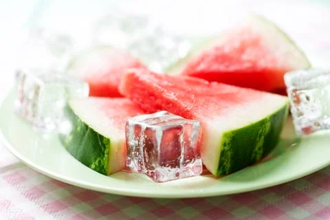 Watermelon slices Stock-Fotos