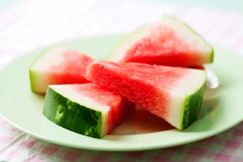 Watermelon slices Stock Photos