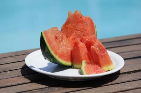 Watermelon slices Stock Photos