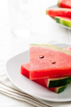 Watermelon Slices Stock Photos