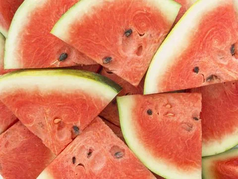 Watermelon slices Stock Photos