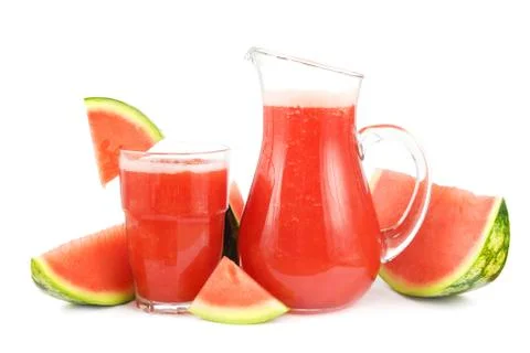 Watermelon smoothie Stock Photos