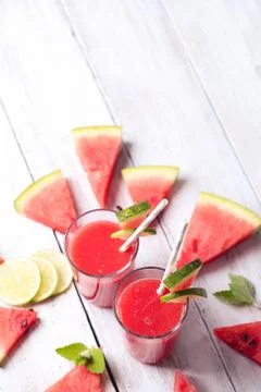 Watermelon smoothie Foto stock