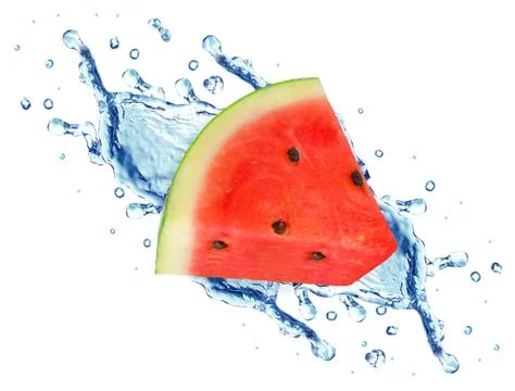 Watermelon splash Stock Photos