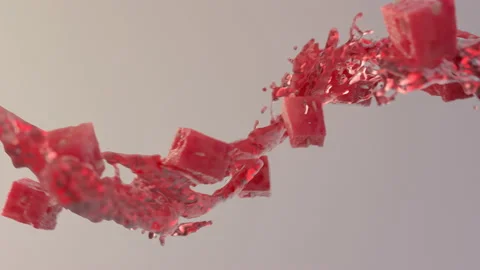 Watermelon stream Stock Footage 134281340