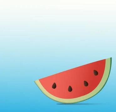 Watermelon summer background Stock Illustration