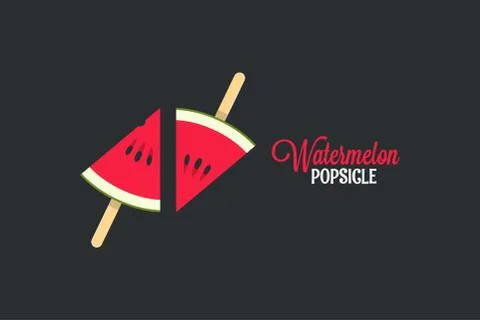 Watermelon summer fruit design background Illustration