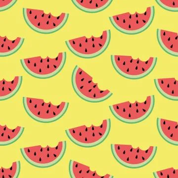 Watermelon in summer Stock Illustration