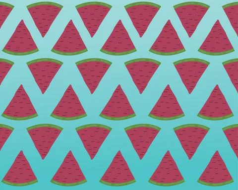 Watermelon summer seamless pattern abstract design Stock Illustration