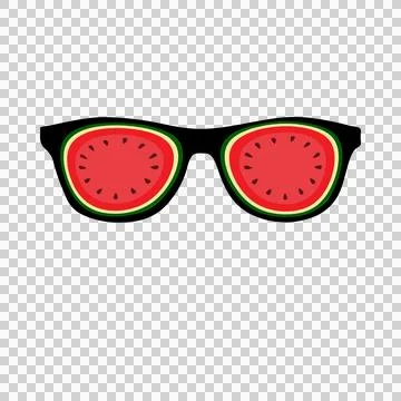 Watermelon sunglasses イラスト素材