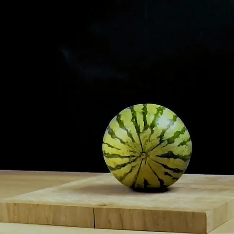 Watermelon Sword Chop Slow Motion Video stock 113531752