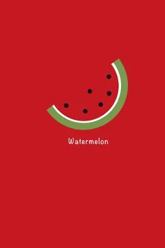 Watermelon with texture red color background Stock-Illustration