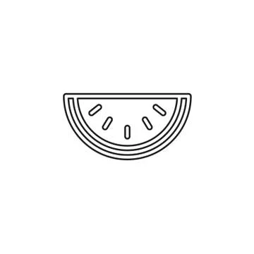 Watermelon vector icon Stock Illustration