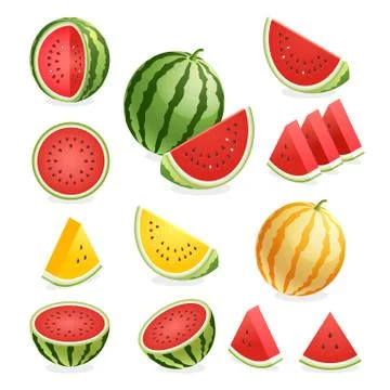 Watermelon. Vector illustration. Stock Illustration