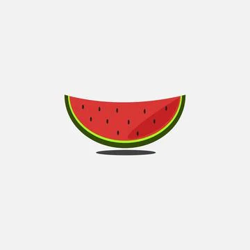 Watermelon vector illustration with white background Stock Illustration