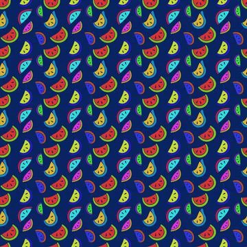 Watermelon wedges Stock Illustration