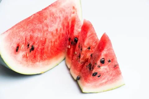 Watermelon on white background Stock Photos
