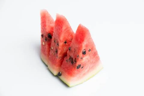 Watermelon on white background Stock Photos