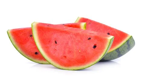 Watermelon on white background Stock Photos