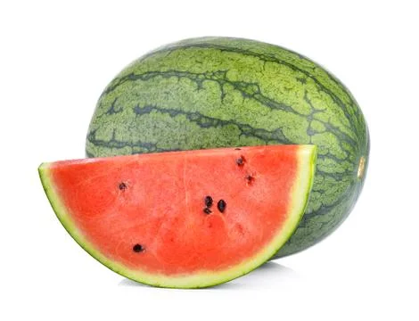 Watermelon on white background Stock Photos