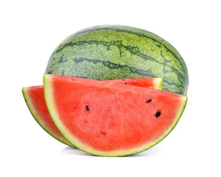 Watermelon on white background Stock Photos