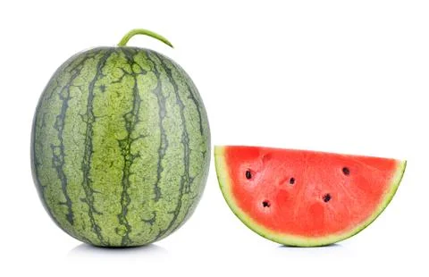 Watermelon on white background Stock Photos